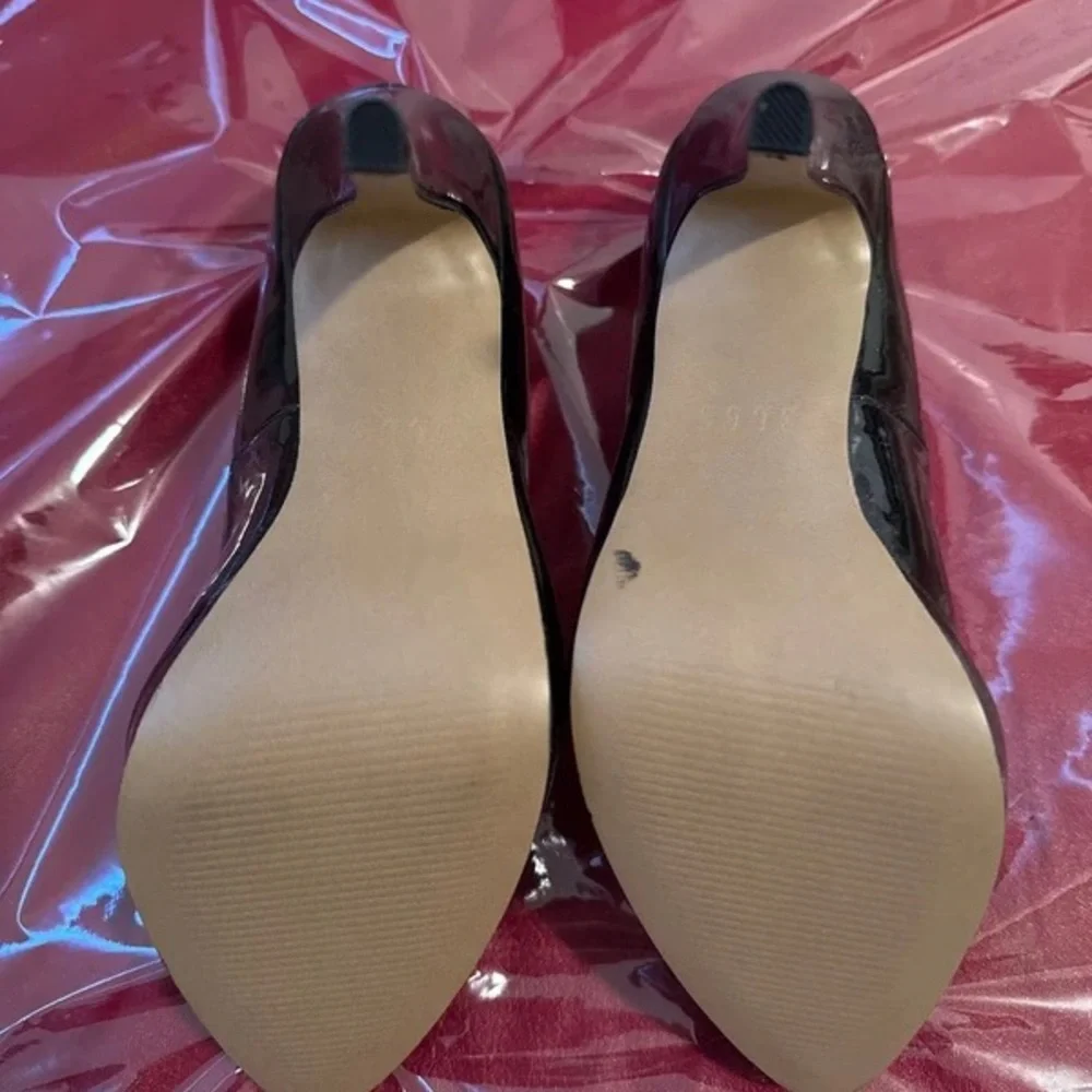 Elle Black Patent Pointed-Toe Stiletto Pumps